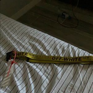 Off-White yellow industrial belt